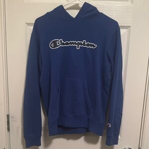 Kid XL Champion Royal Blue Pullover Hoodie